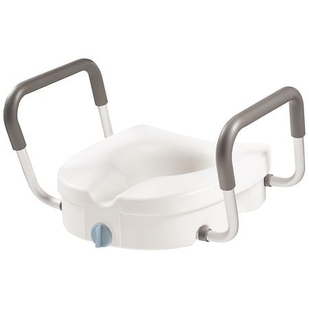 Walgreens Raised Locking Toilet Seat with Arms