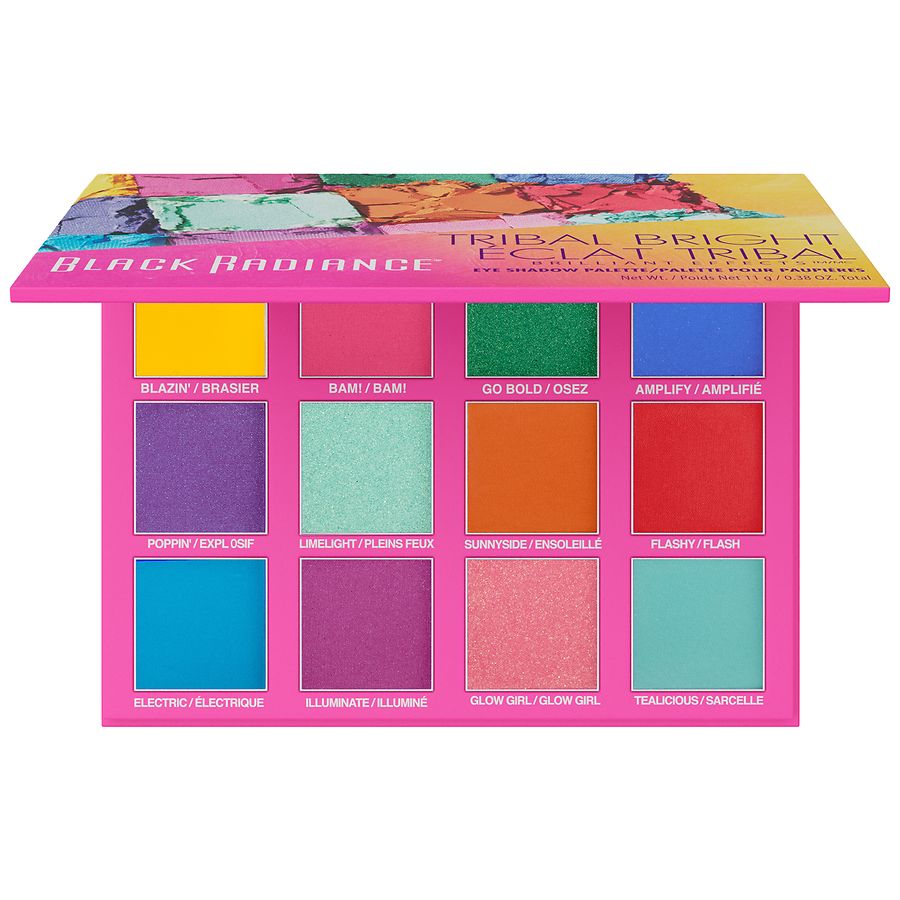 Black Radiance Brilliant Effects Eye Shadow Palette, Tribal Bright
