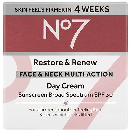 No7 Restore Renew Multi Action Face Neck Day Cream with SPF 30
