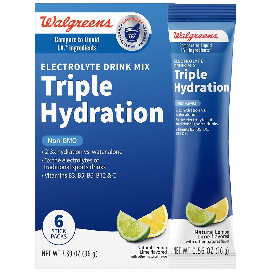 Walgreens Electrolyte Drink Mix Triple Hydration (Liquid IV Alternative)