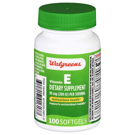 Walgreens Vitamin E 90 mg Softgels