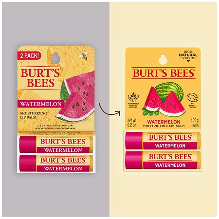 Burt's Bees 100% Natural Origin Moisturizing Lip Balm Watermelon