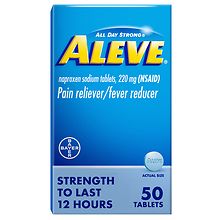 Aleve Pain Reliever & Fever Reducer Naproxen Sodium Tablets | Walgreens