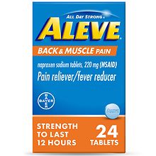 Aleve Pain Reliever, Fever Reducer, Naproxen Sodium Tablets | Walgreens