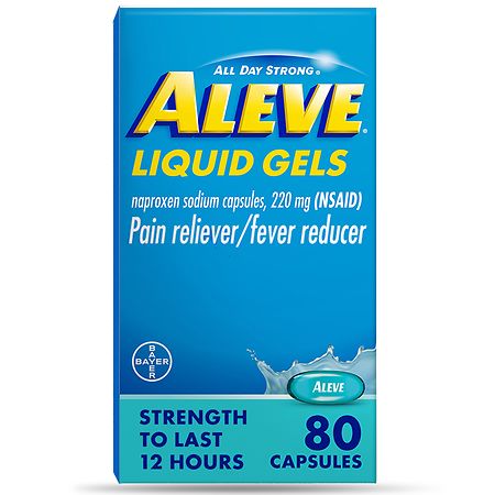 Aleve Liquid Gels, Naproxen Sodium for Pain Relief