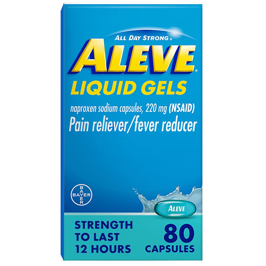 Aleve Pain Reliever & Fever Reducer Liquid Gel | Walgreens