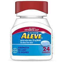 Aleve Naproxen Sodium Caplets, Soft Grip Cap, Arthritis Pain Relief ...