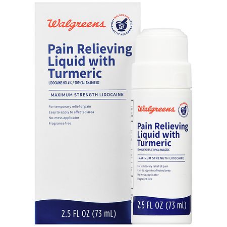 Walgreens Pain Relieving Liquid with Turmeric Fragrance Free