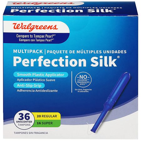 Walgreens Perfection Silk Tampons Multipack Unscented