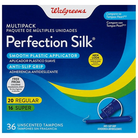Walgreens Perfection Silk Tampons Unscented