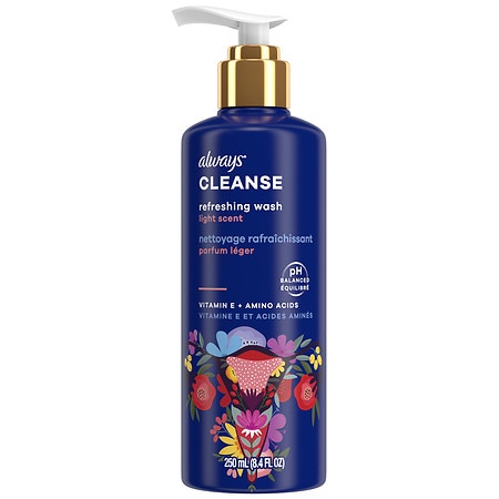 Always Cleanse Refreshing Wash for Intimate Skin Lightly Scented