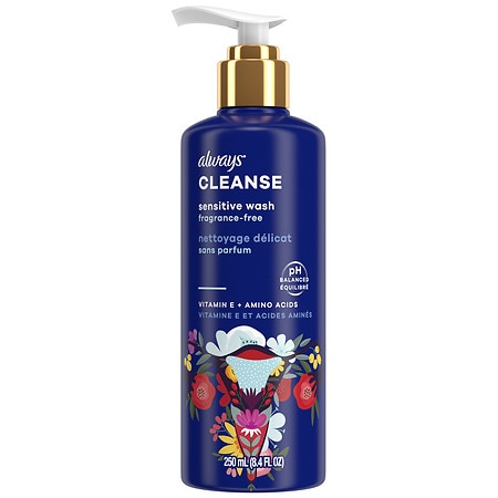 Always Cleanse Sensitive Wash for Intimate Skin Fragrance-Free