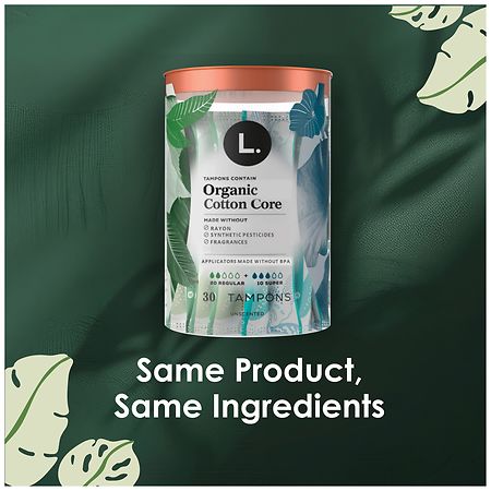 L. Organic Cotton Tampons Unscented