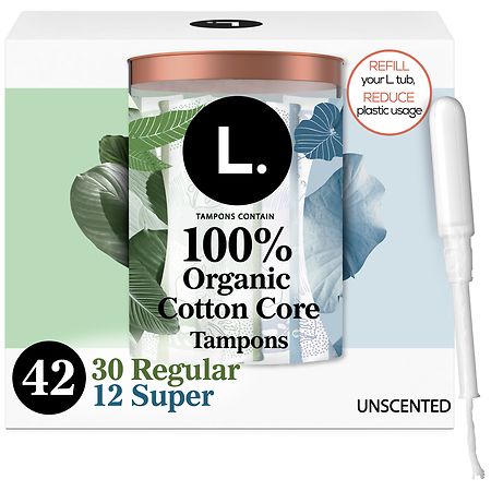 L. Organic Cotton Tampons Unscented