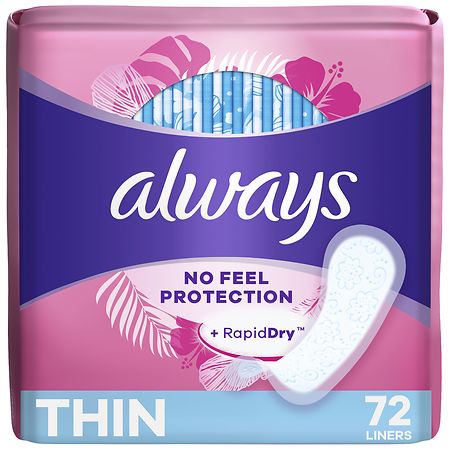 Always® Anti-Bunch Xtra Protection Long Panty Liners, 40 ct