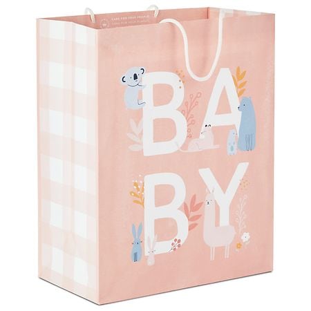Hallmark Gift Bag, Baby Large Pink