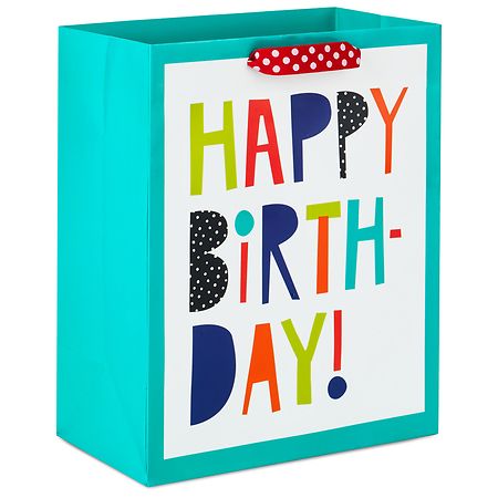 Hallmark 9 Medium Gift Bag with Tissue Paper for Birthdays (Happy Bday)