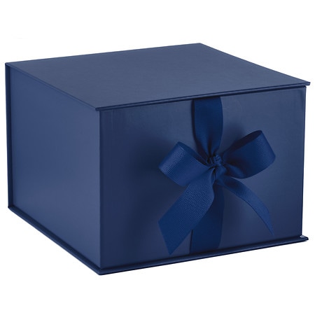 Hallmark Large Gift Box With Shredded Paper Filler, Navy Blue