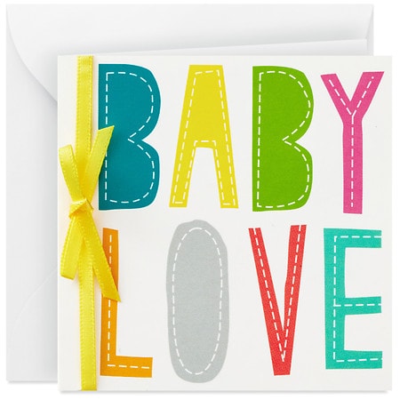 Hallmark Gift Enclosure Card, Stitched Baby Love