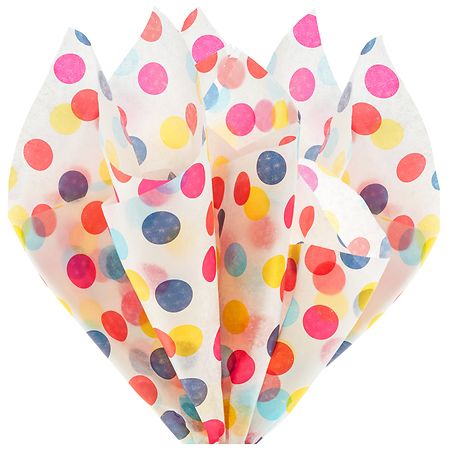 Hallmark Tissue Paper, Multicolor Dots