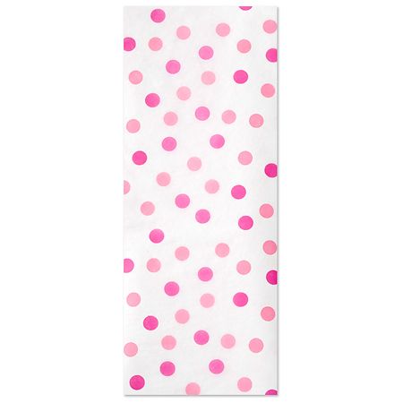 Hallmark Tissue Paper, Pink Polka Dots