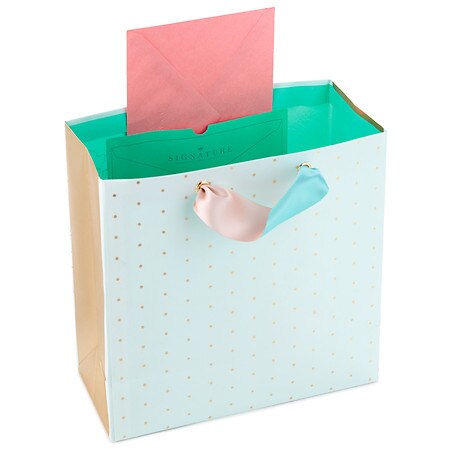 Hallmark Large Gift Bag With Tissue Paper, Pink Glitter Dot