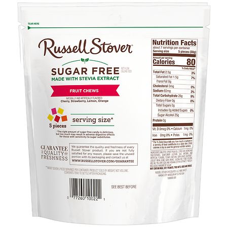Russell Stover Sugar Free Fruit Chews Candy Assorted