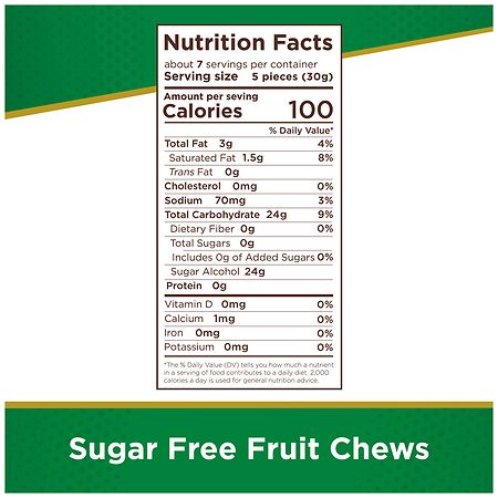 Russell Stover Sugar Free Fruit Chews Candy Assorted