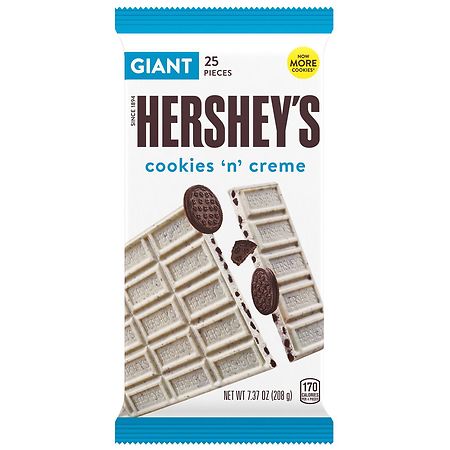 Hershey's Giant, Candy, Bar Cookies 'n' Creme