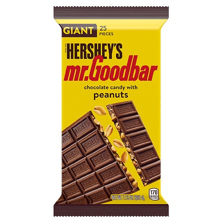 Hershey's Mr. Goodbar Chocolate and Peanut Giant Candy, Bar