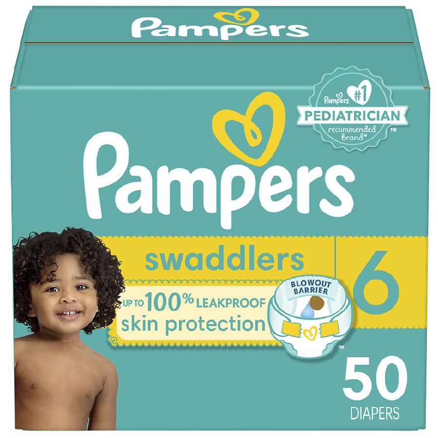 Pampers Couches Swaddlers format Supers Tailles N-6 