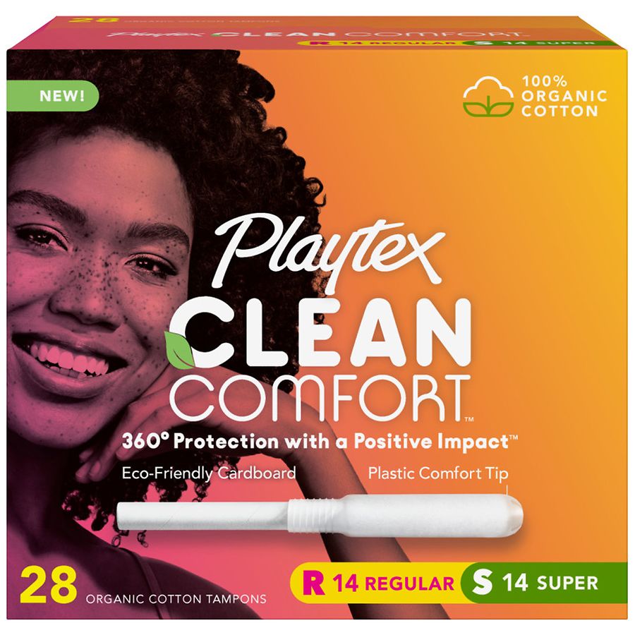 Playtex Gentle Glide Tampons, Plastic, Regular Absorbency, Unscented, Feminine Care