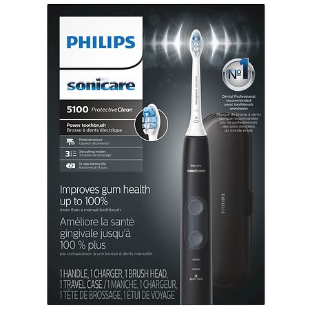 Philips Sonicare ProtectiveClean Toothbrush - 5100, Black