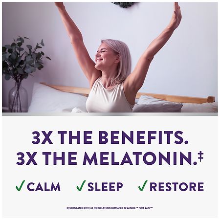 Vicks Triple Action Melatonin Gummies, Sleep Aid with Ashwagandha