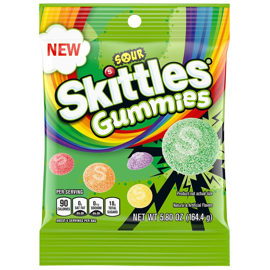 Skittles Sour Gummies Chewy Candy Walgreens