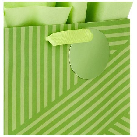 Hallmark Gift Bag With Tissue Paper, Pink Stripes Medium