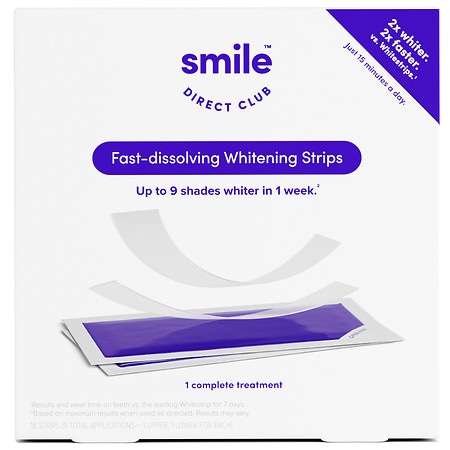 Smile Direct Club Fast Dissolving Teeth Whitening Strips 1 Treatment