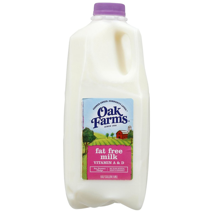 Oak Farms Milk, Fat Free