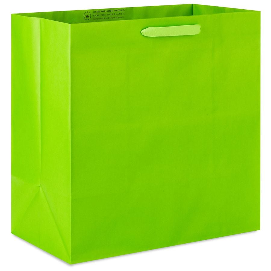 Hallmark Gift Bag Extra-Deep Lime Green