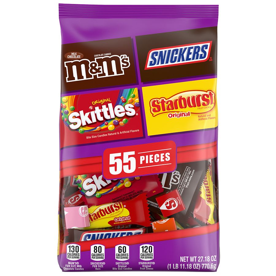 A snack-size bag of M&Ms candies contains 14 red candies, 14