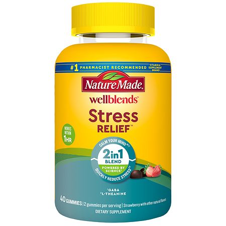 Nature Made WellBlends Stress Relief Gummies Strawberry