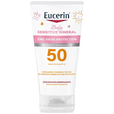 Eucerin Baby Sensitive Mineral Sunscreen Lotion SPF 50