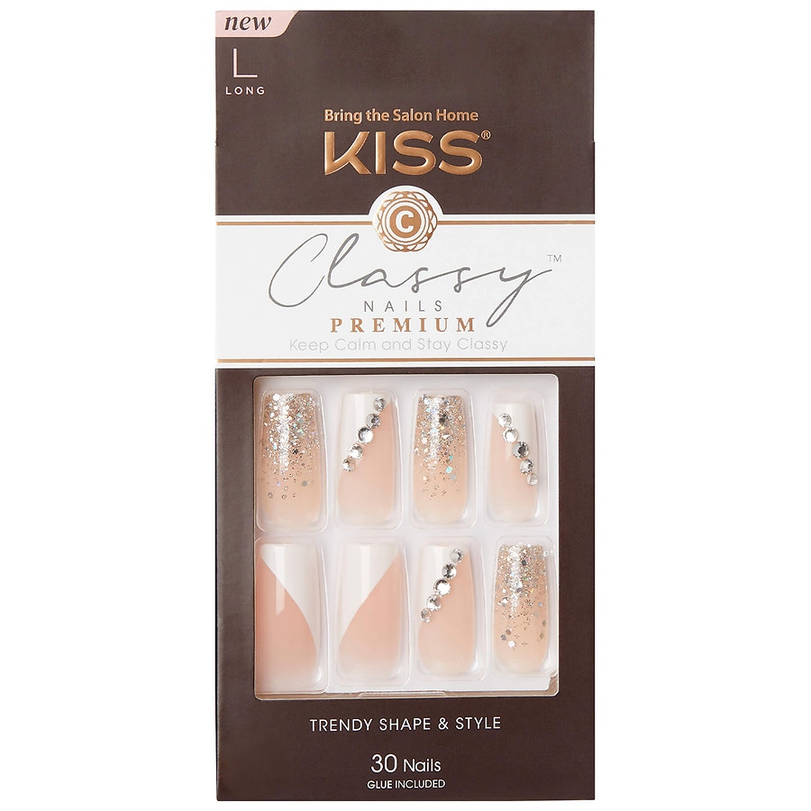 Kiss Premium Classy Fake Nails, Gorgeous | Walgreens
