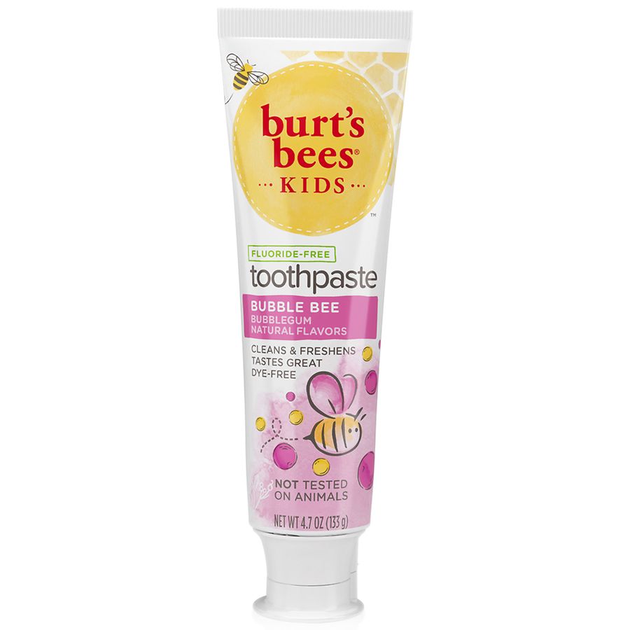 Burt's Bees Kids Toothpaste, Fluoride Free Bubble Bee