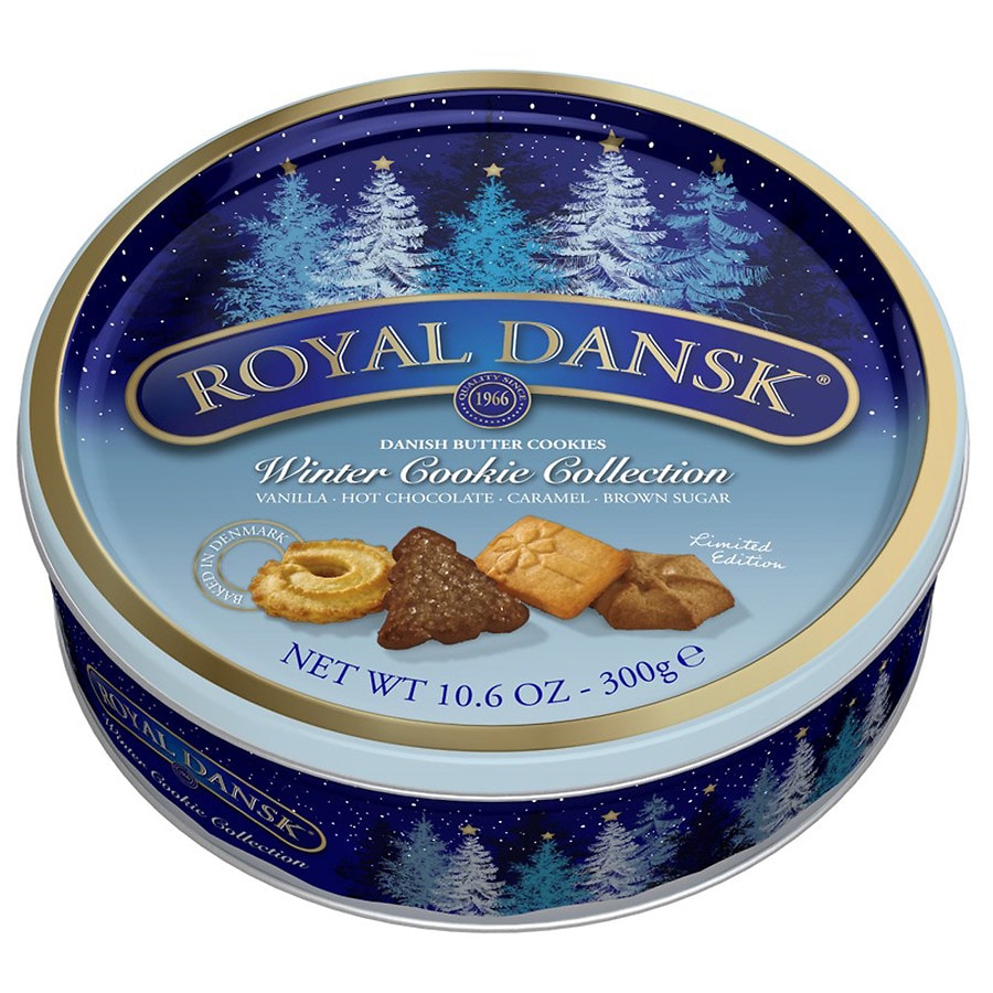 Holiday Tin with Assorted Holiday Cookies