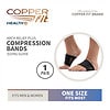  Copper Fit Unisex Arch Relief Plus with Built-In Orthotic  Support, Beige, Adjustable : Health & Household