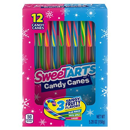 Nerds Holiday Candy Canes, Christmas Stocking Stuffers for Kids