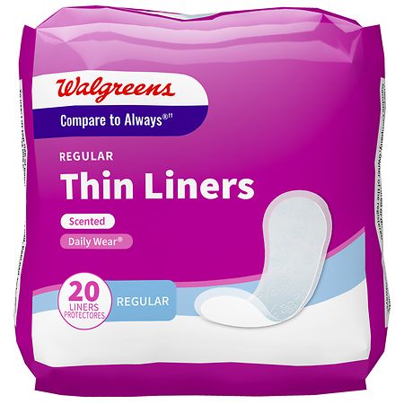 Walgreens Regular Thin Liners Scented