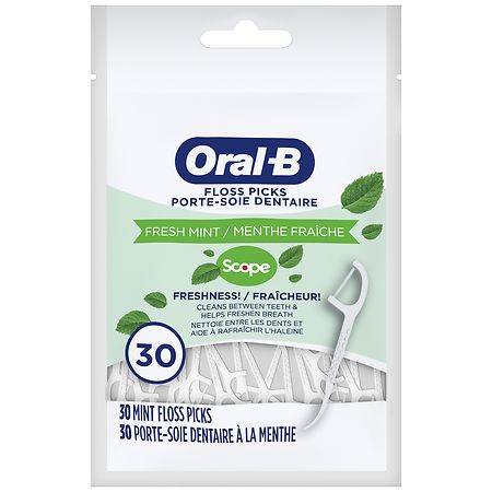 Oral-B Burst of Scope Floss Picks, Travel Size