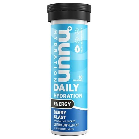 Nuun Hydration Energy Electrolyte Drink Tablets Berry Blast